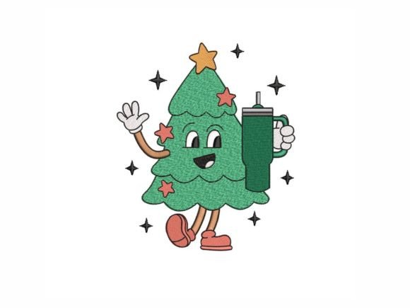 Christmas Tree with Cup Embroidery Review