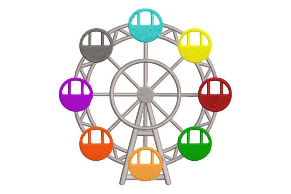 Ferris Wheel: A Seasonal Embroidery Gem