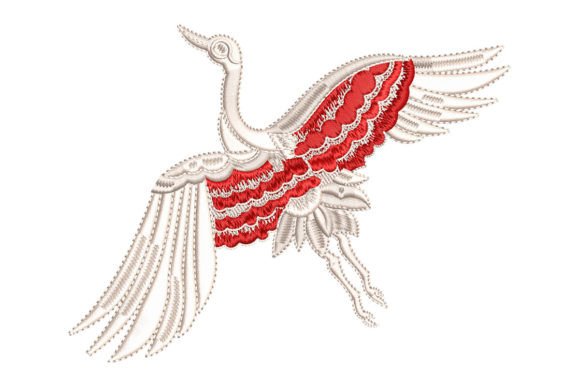 Flying Flamingo Embroidery Review for Etsy
