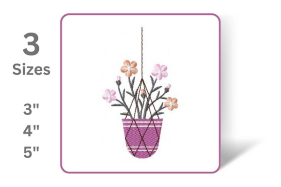 Hanging Flower Pot Embroidery Review